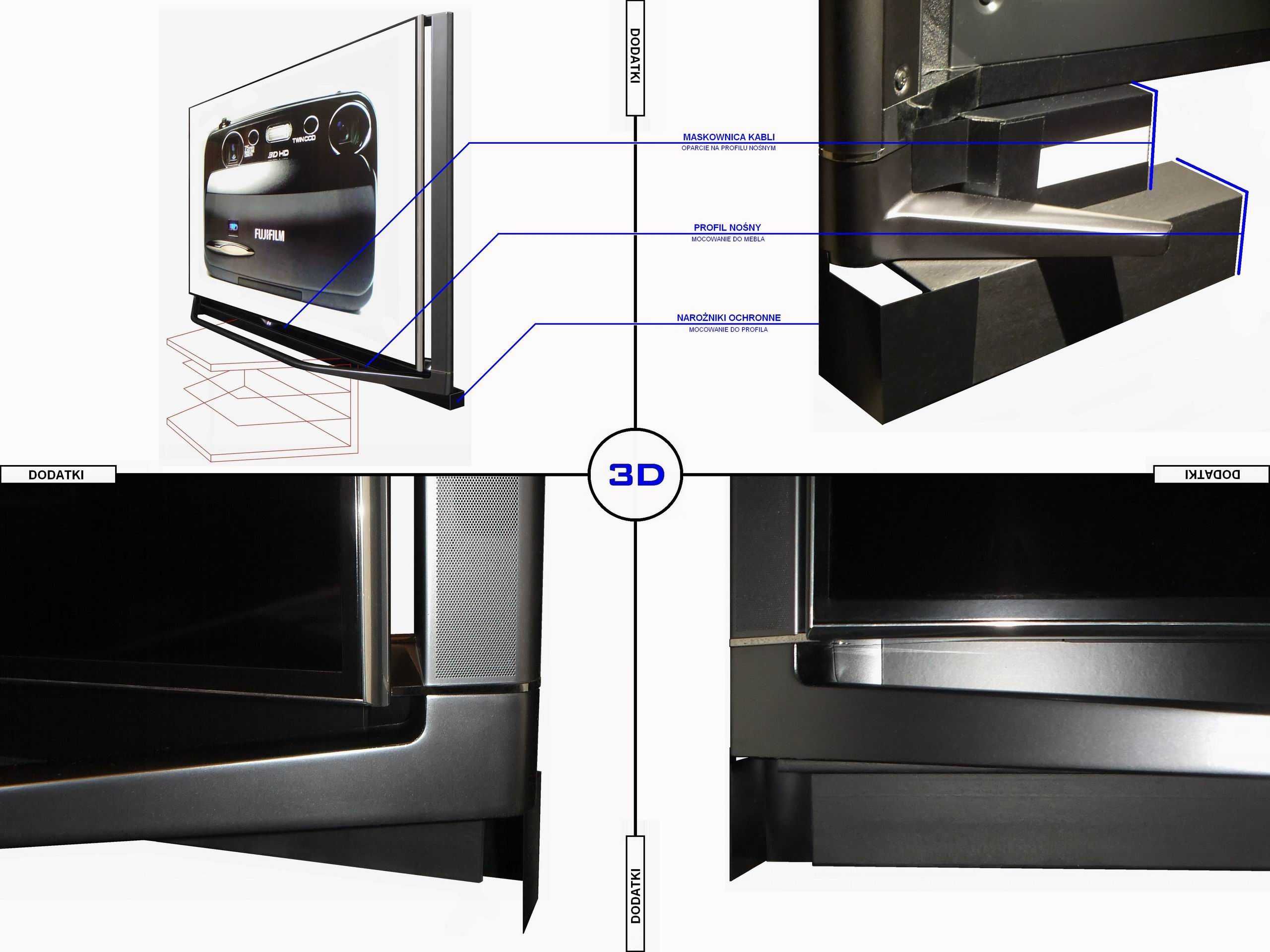 Zestaw 3D - LG 65UB980V+ FUJIFILM 3D W3 + LG 3D HR925S + dodatki