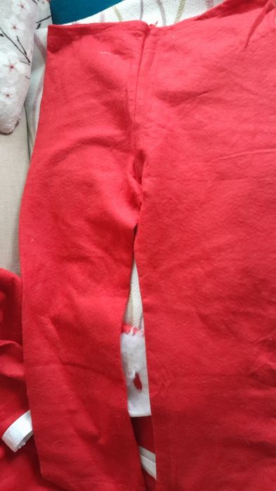 Strój Mikołaja dla dorosłego S do naprawy, uszkodzony