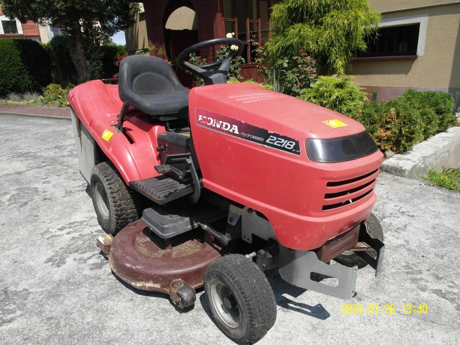 Traktorek kosiarka HONDA z pługiem