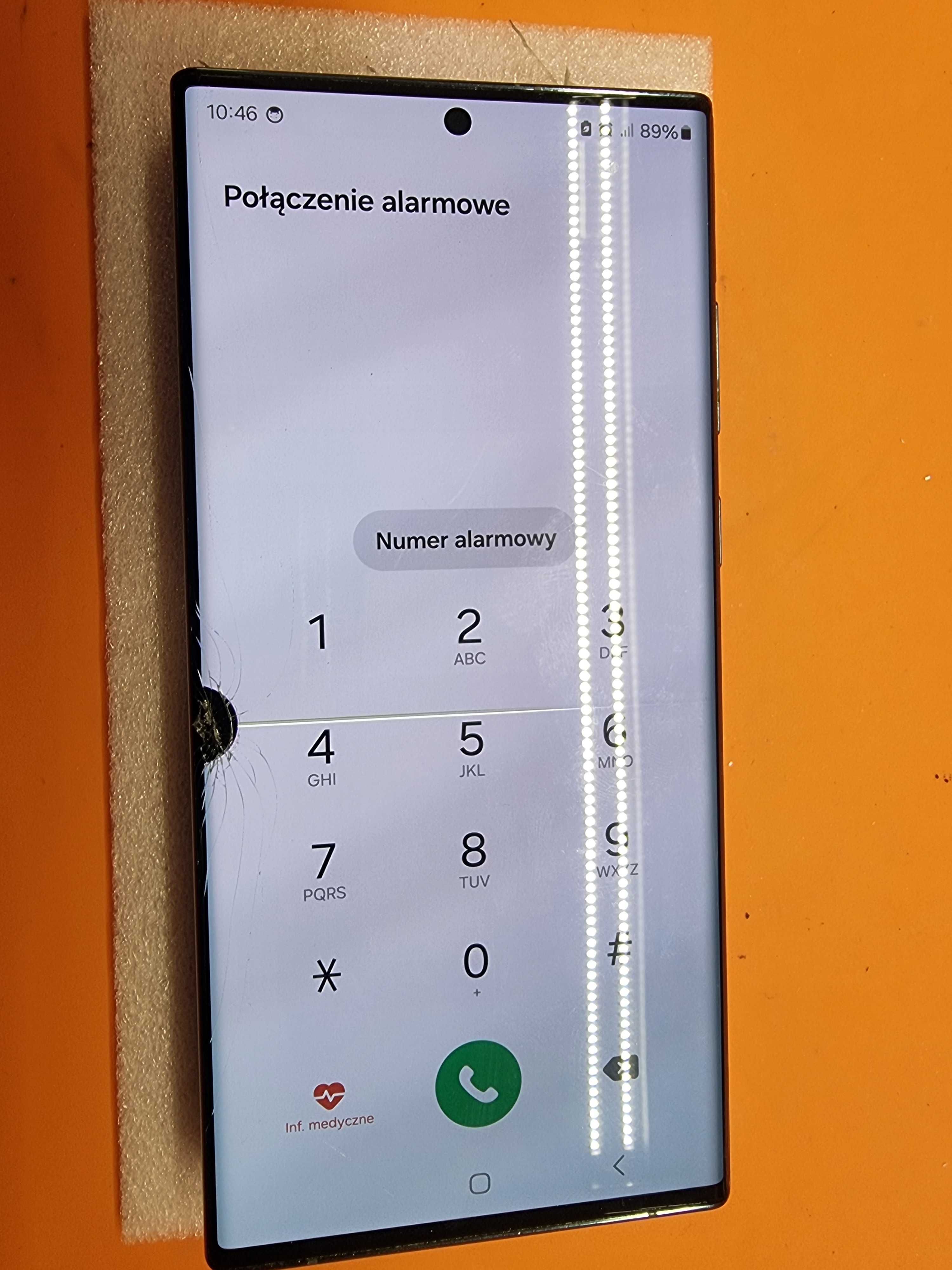 Wyświetlacz s22 ulrta zbita szybka S908 z korpusem