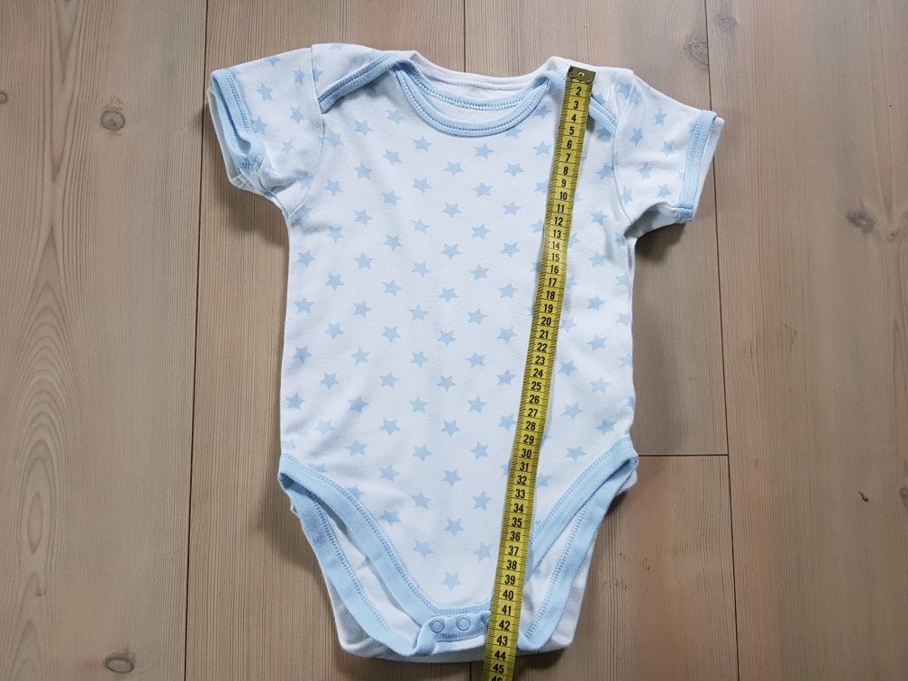 Mothercare zestaw body 92 na lato z krótkim rękawem w gwiazdki next