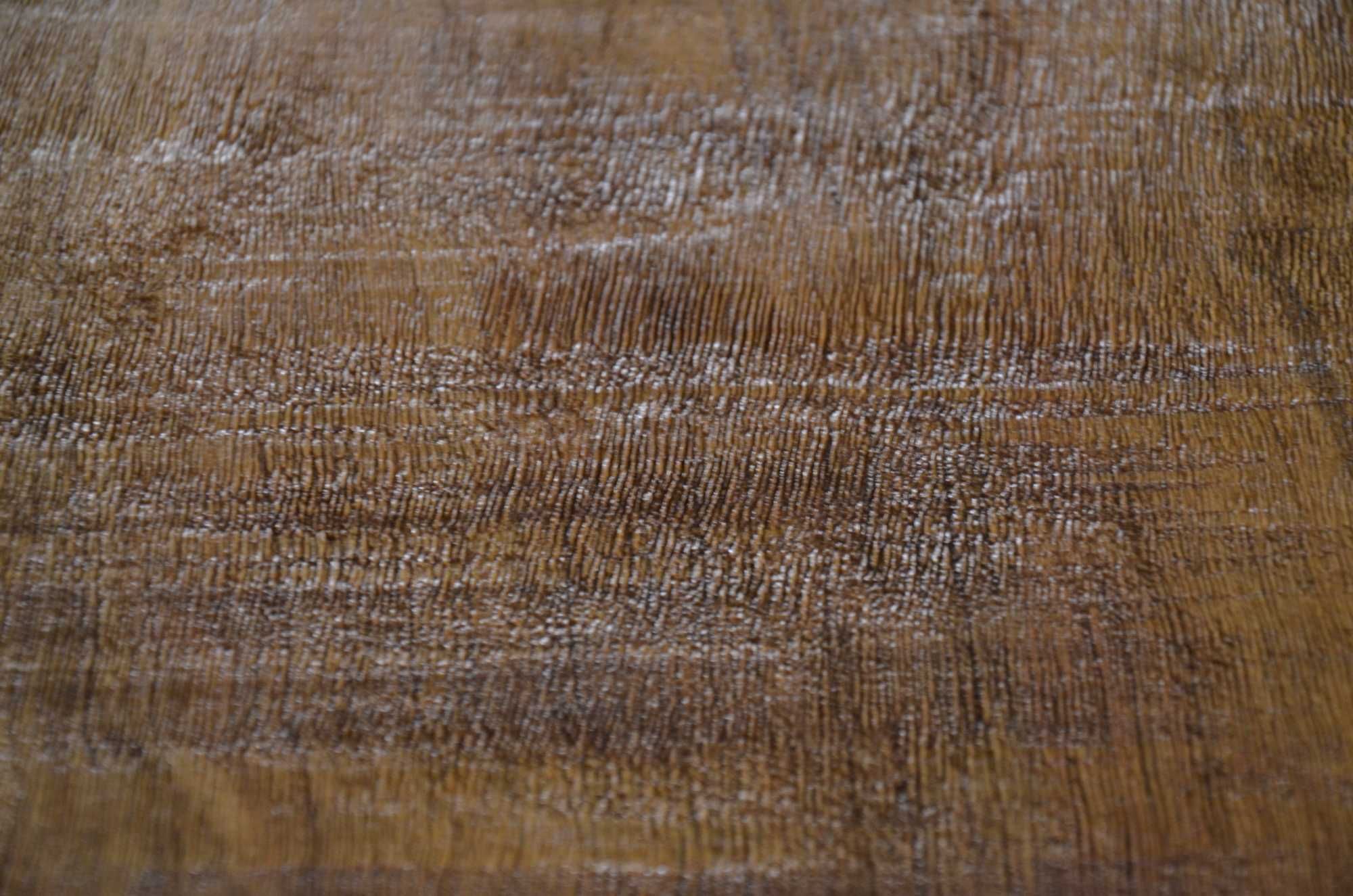 Stół dębowy z jesionu klonu blat drewniany monolit metalową nogą