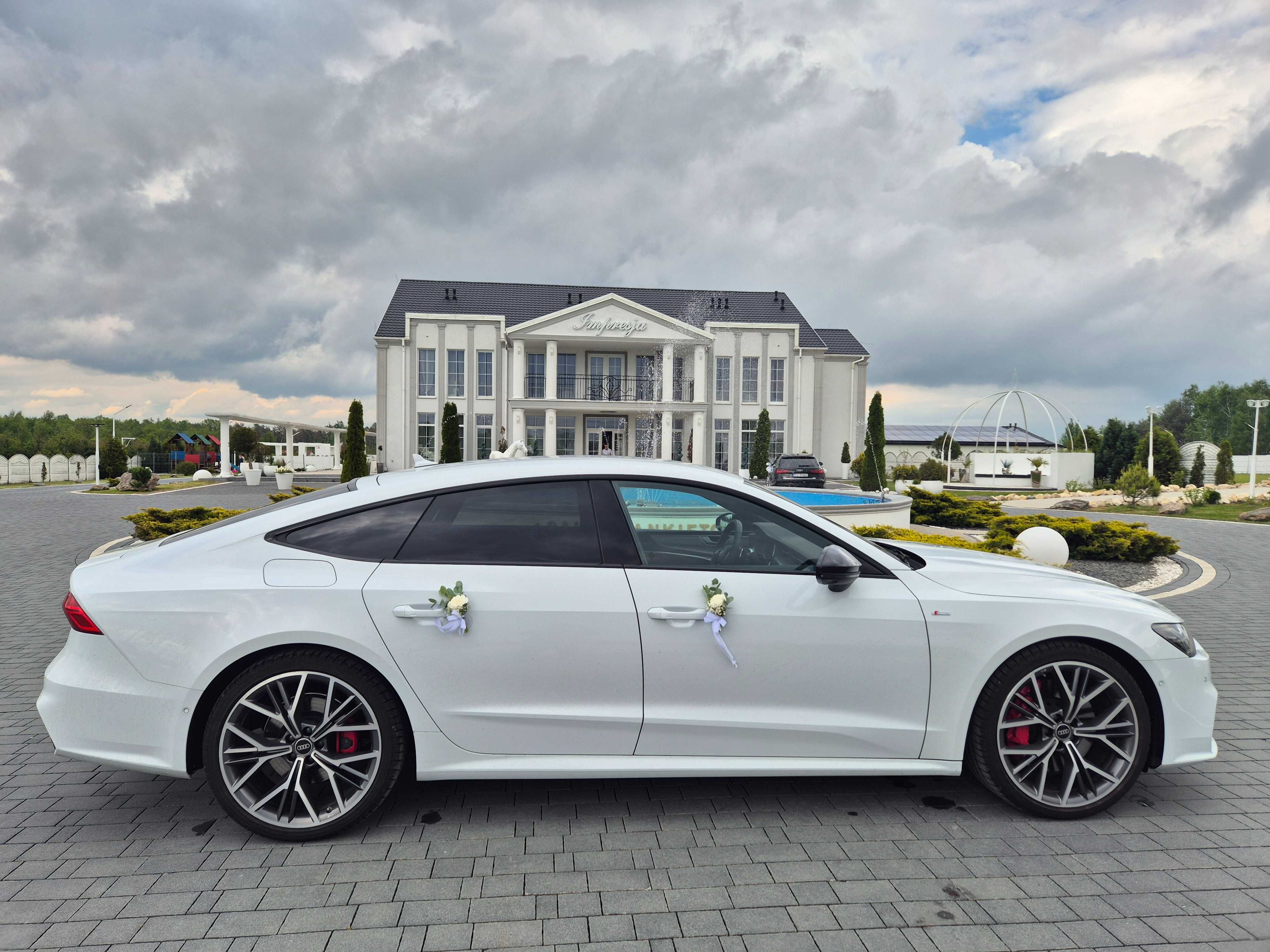 Auto samochód do ślubu LUKSUS - Nowe AUDI A5 i A7 / wynajem