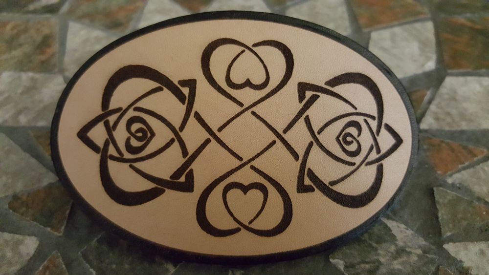 Ganchos Cabelo Couro - Wicca & Celta