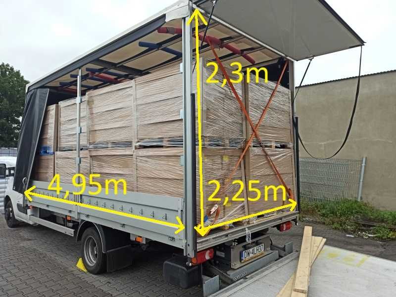 Transport Poznań BUS z windą ,10 Palet,skrzynia 4,95m, FV VAT, GPS