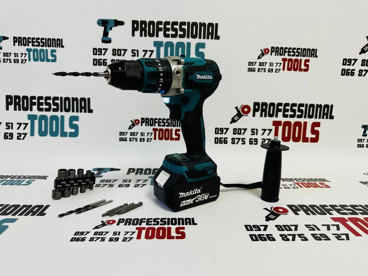 Акумяторний Шуруповерт Makita DHP485 36/5A Аккумуляторный Шурупокрут