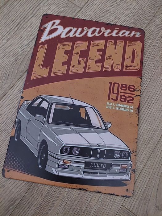 Tabliczka na ścianę bmw
