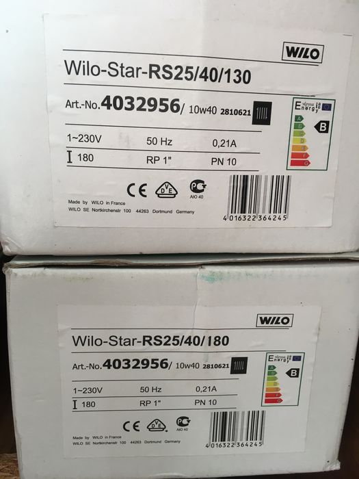 Насос циркуляційний Wilo Star-RS25/40-130 оригінал (уцінка) apc werk