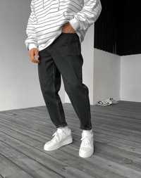 Чоловічі джинси МОМ широкі темно-сірі всі розміри в наявності