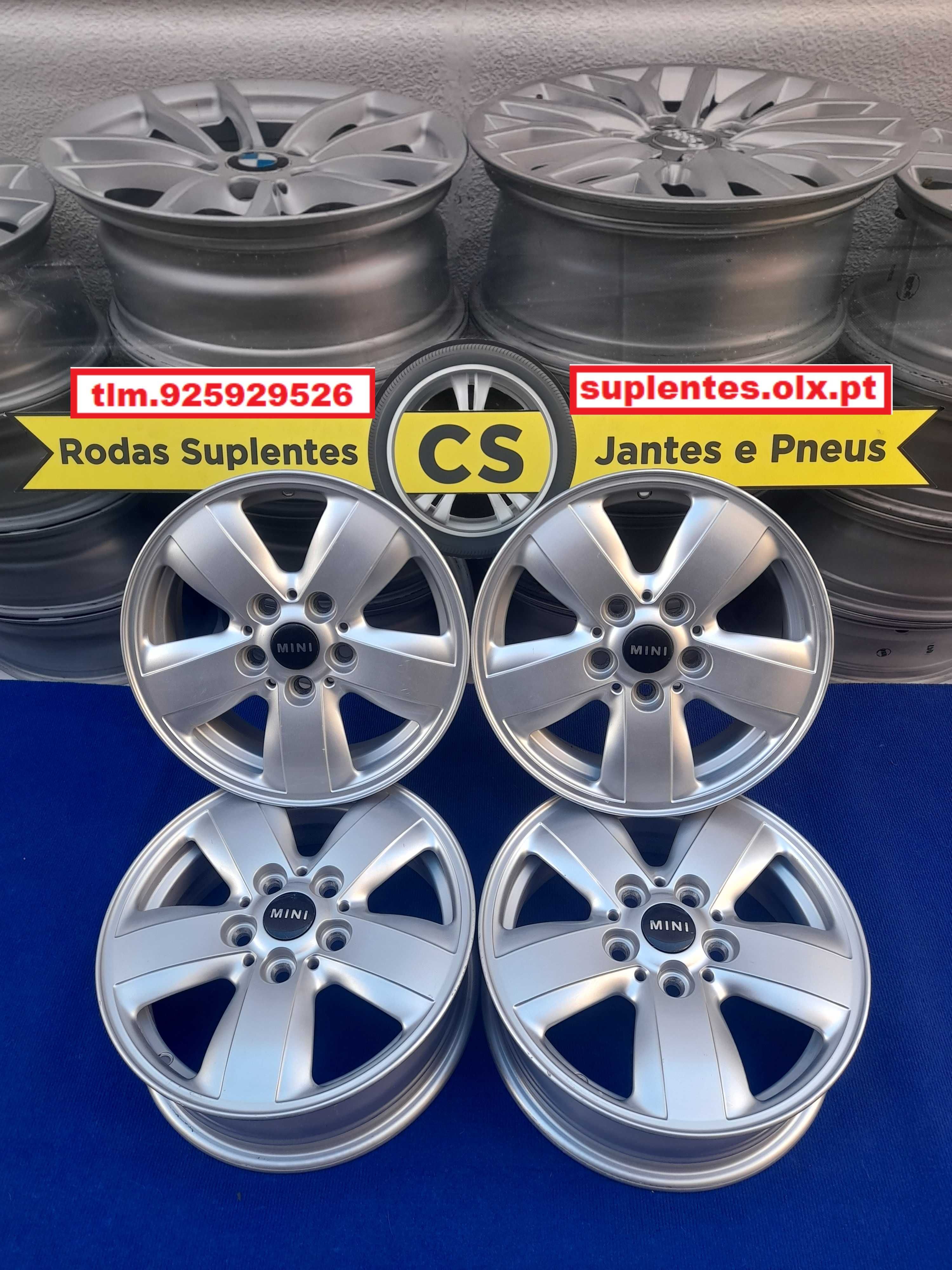 4 Jantes 15" 5x112 VW Caddy, Mini Cooper Cabrio One Hatch, impecaveis