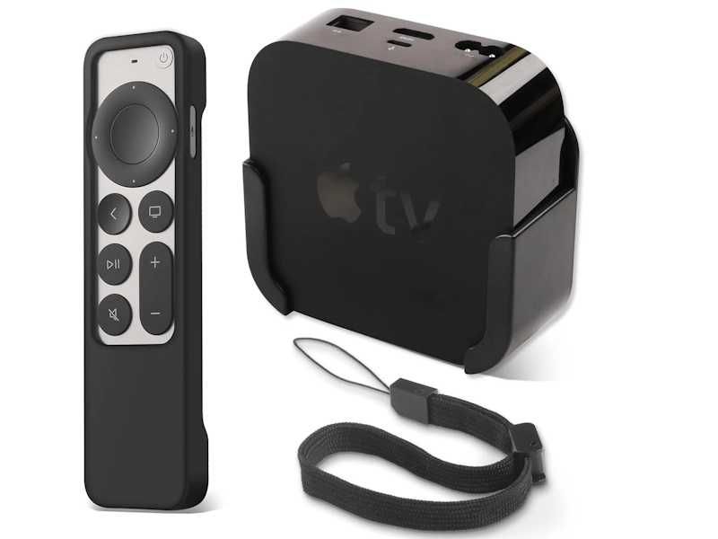 Крепление, чехол для пульта и ремешок для Apple tv