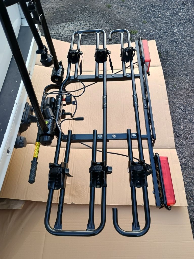 Bagażnik rowerowy na hak MFT platforma na 3 rowery udźwig 80 kg