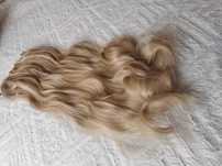 Doczepiane włosy clip in 65 cm pasma blond