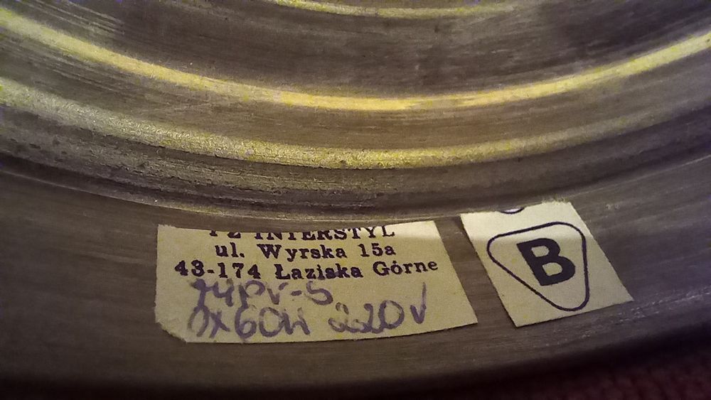 Lampka nocna na szafkę PRL