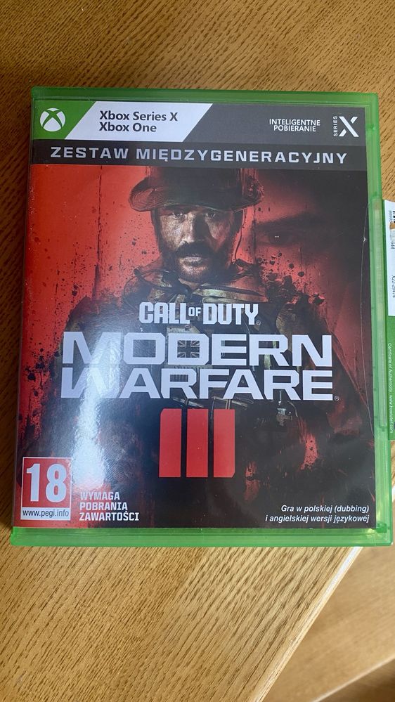 Gra Call of Duty Modern Warfare III dla xbox