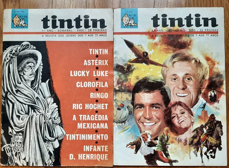 Revistas " Tintin " Vários anos  - Colecionadores