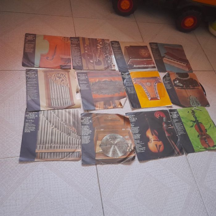 Lote de discos de vinil pequenos