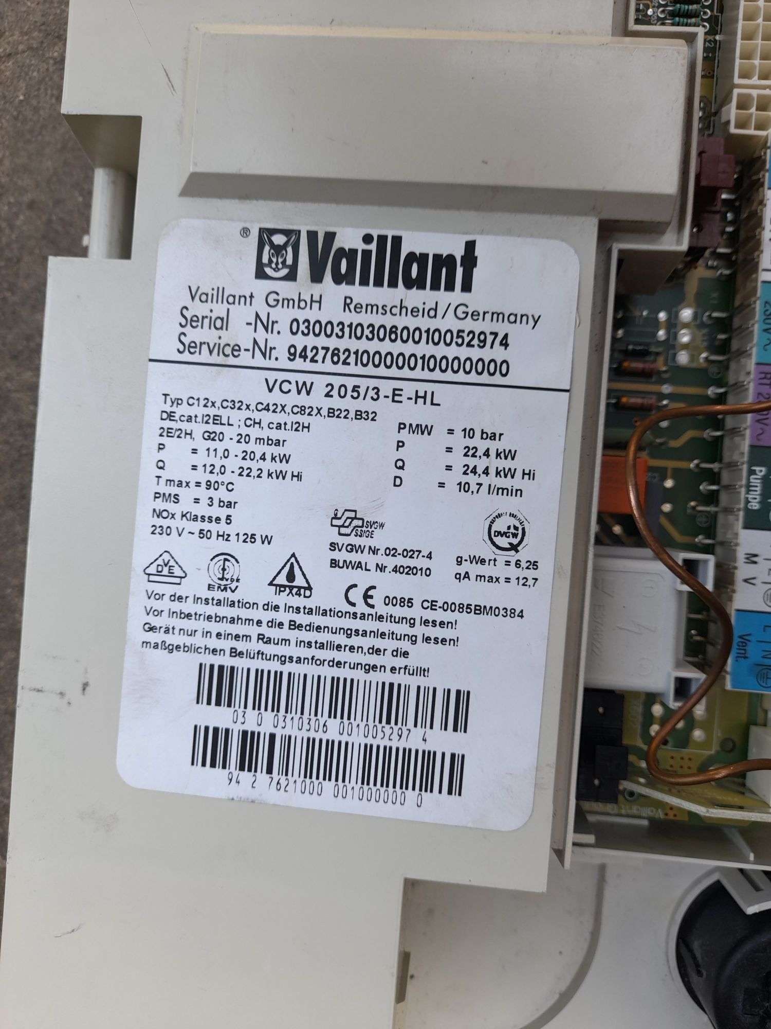 Продам запчастини до котла Vaillant Turbo tec exclusive
