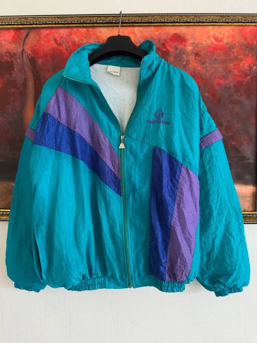 Винтажная Куртка Sergio Tacchini оригинал Размер L