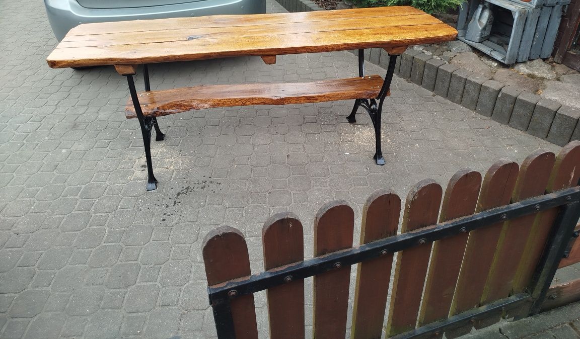 Stół dębowy gruby blat