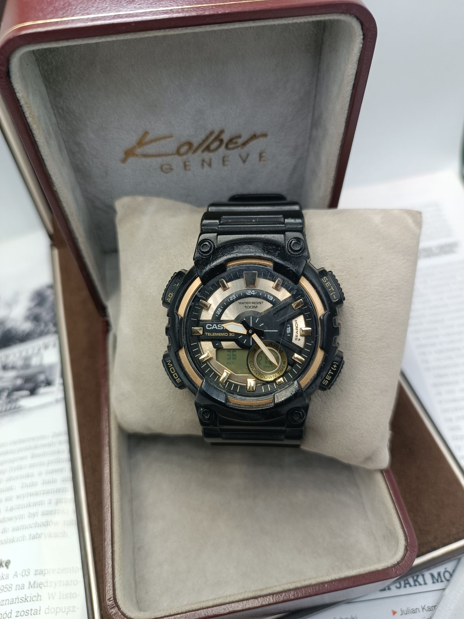 Zegarek casio telememo 30 aeq110
