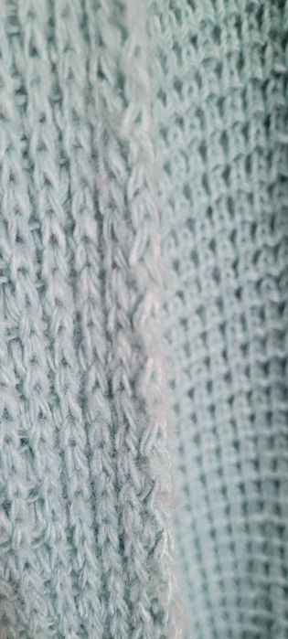 Kardigan oversize miętowy