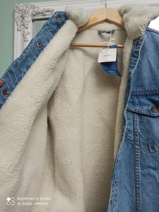 Нова тепла джинсова жіноча куртка Bershka S