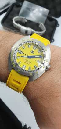 Diver Tactical Frog Automatic - Yellow - świetny zegarek na lato