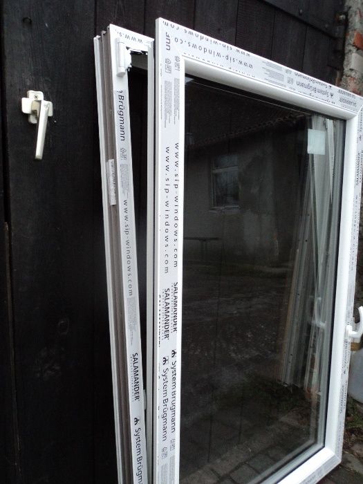 Okna pcv nowe sz100x140wys Brugmann 7-komor - 10szt