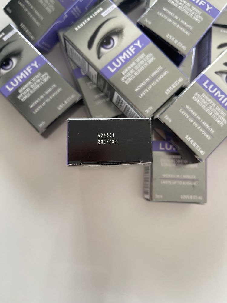 Krople LUMIFY wubielające NOWE 7,5ml Bausch+Lomb