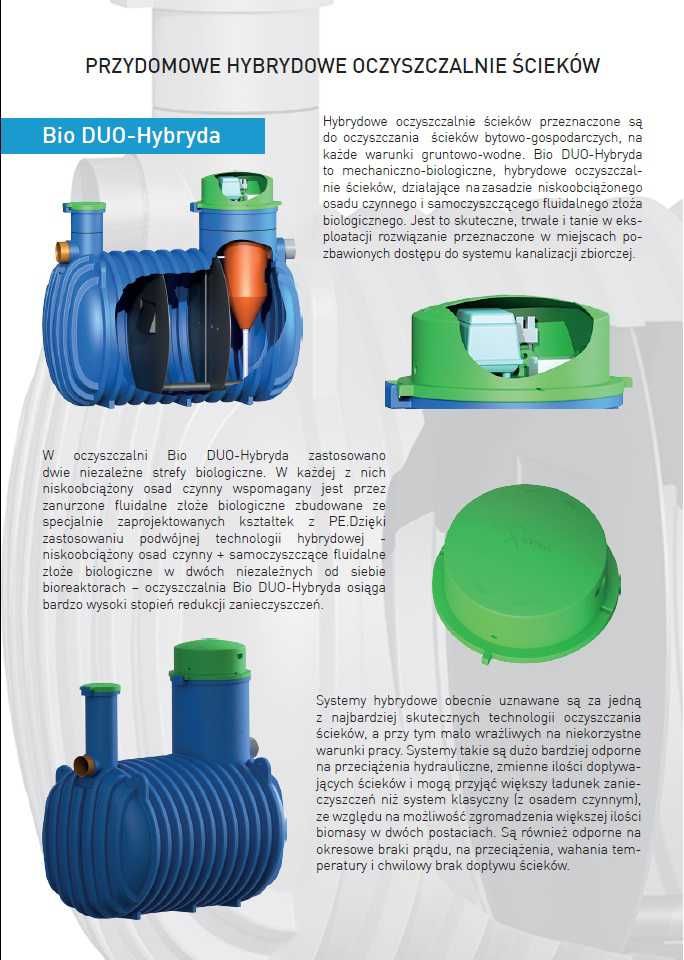 Przydomowa Oczyszczalnia Ścieków Biologiczna BIO Hybryda 6