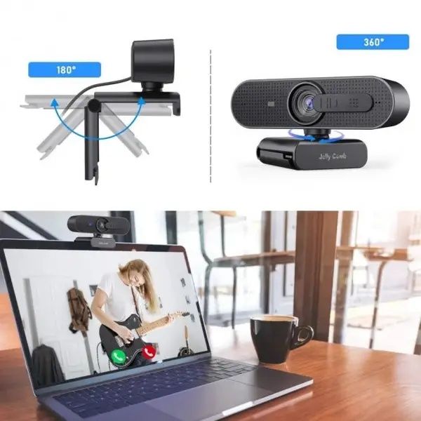 Веб-камера  JELLYCOMB H606 webcam камера мощная веб-камера