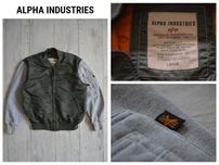Мужская куртка бомбер-жилетка Alpha Industries 2 в 1 Оригинал С-М хаки