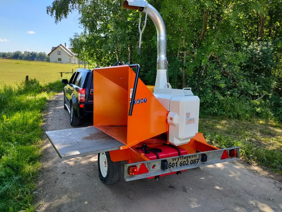 Profesjonalny Rębak do drewna gałęzi rozdrabniacz wynajem wypożyczalni