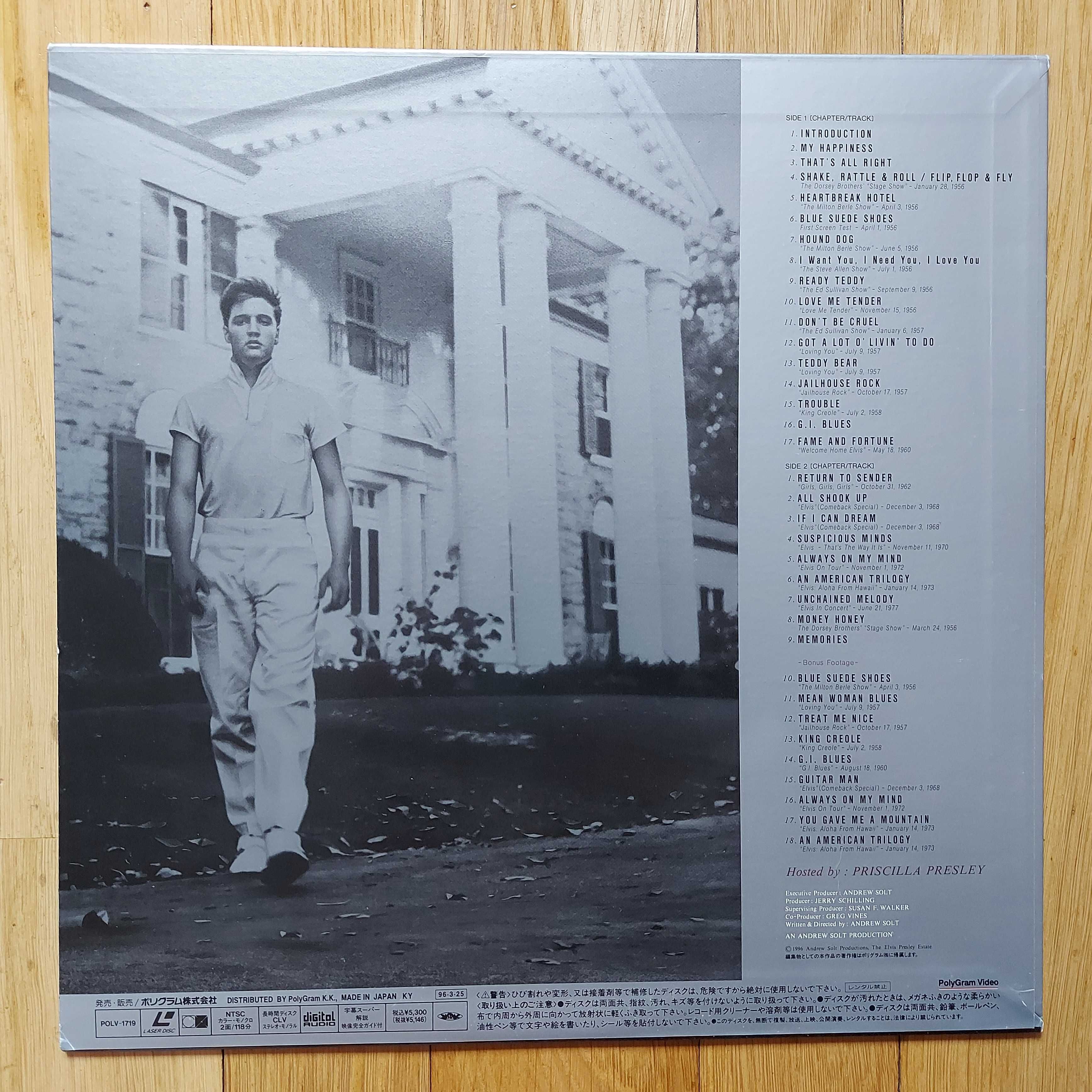 Laserdisc Elvis Presley ‎The Great Performances (Volume One: Center ..