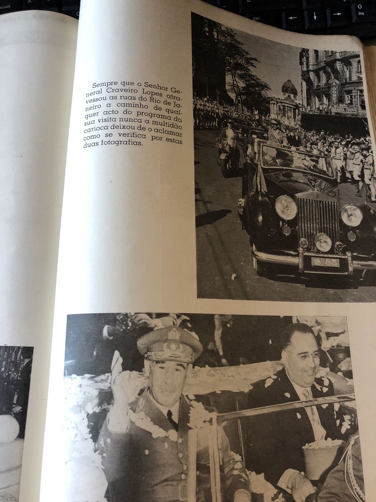 Colecionadores grande revista do presidente craveiro lopes ao Brasil