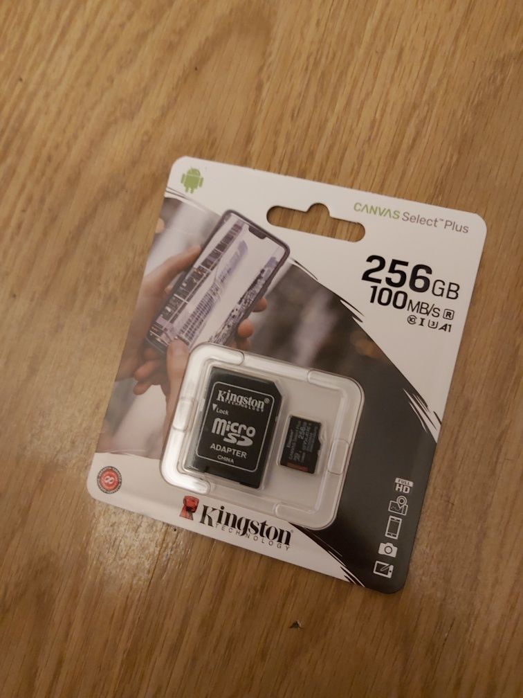 Kingston 256GB microSDXC Canvas Select Plus 100MB/85MB/s aparat telefo
