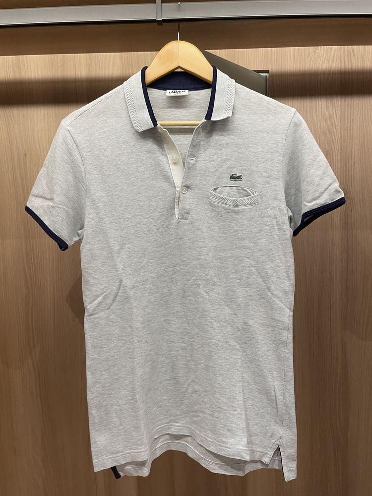 Polo Lacoste Cinzento