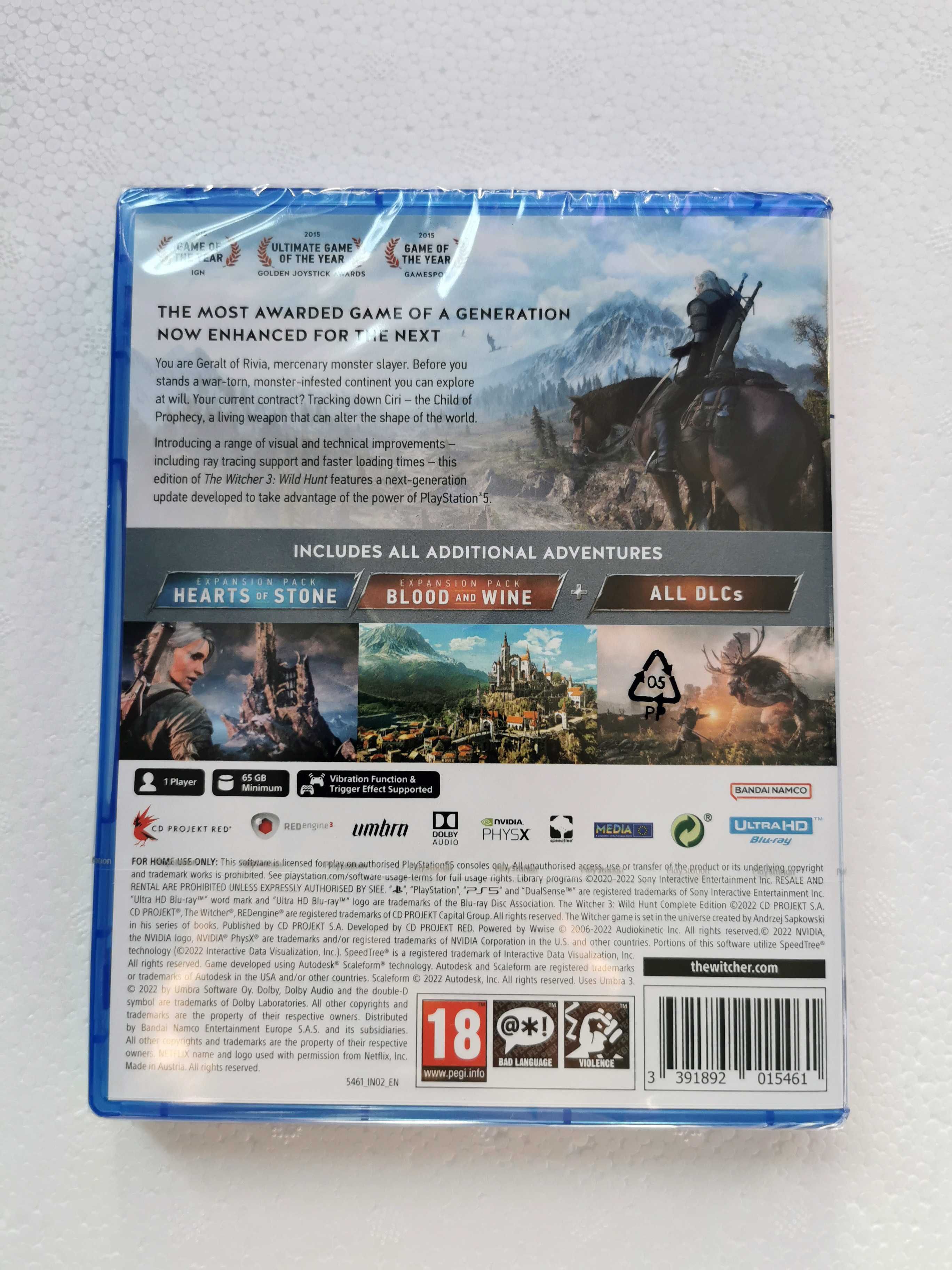 THE WITCHER 3: Wild Hunt - Complete Edition - PL - PS5 - NOWA!