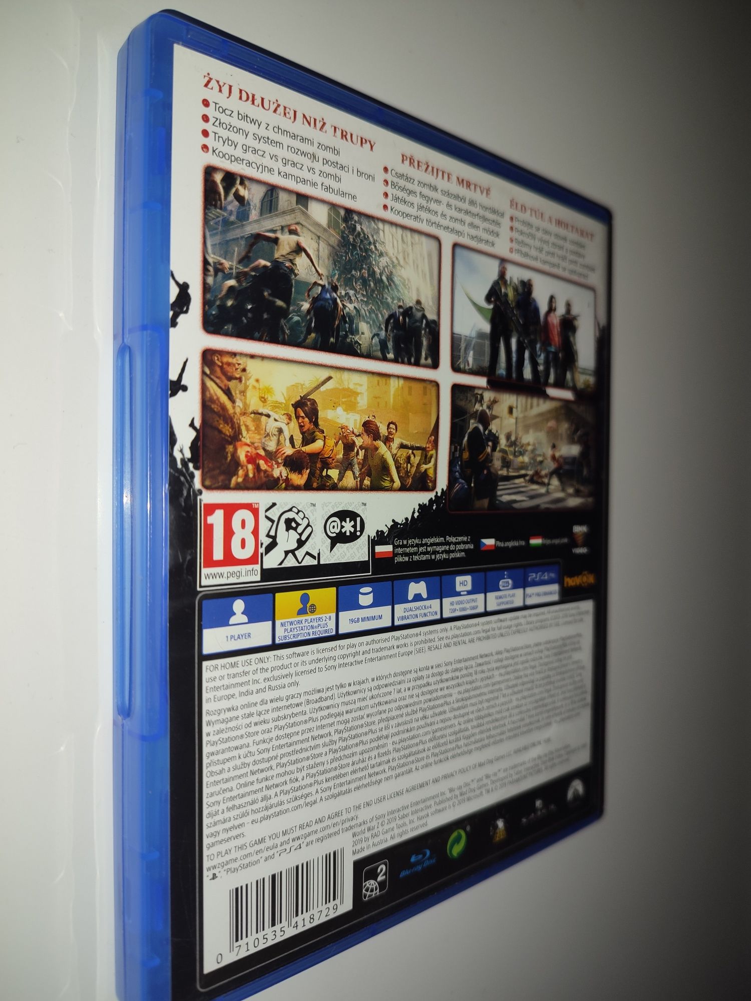 Gra Ps4 World War Z PL gry PlayStation 4 UFC Mafia Sniper Crash NFS GT