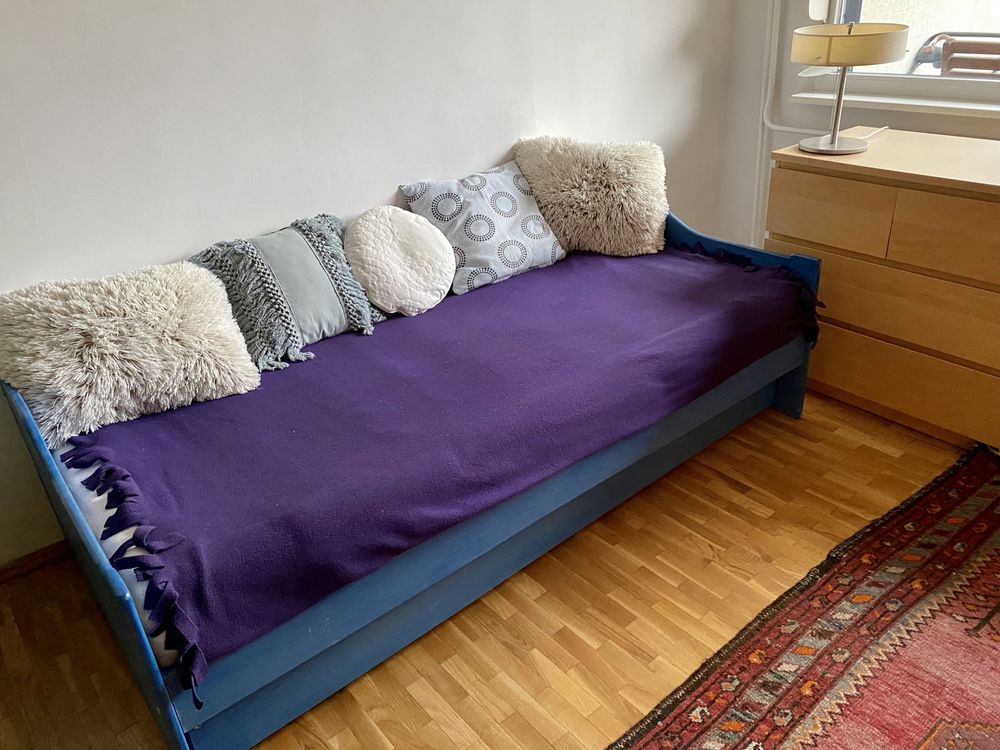 Łóżko 200x90 cm szuflada na posciel wytrzymale plus opcja materac IKEA