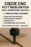 Cięcie CNC MDF, laminowane, sklejka – precyzyjnie i szybko!