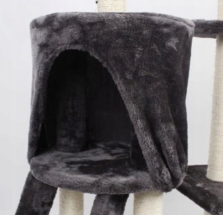 Дряпалка для кота 138 см•когтеточка для котика•будиночок для кішечки