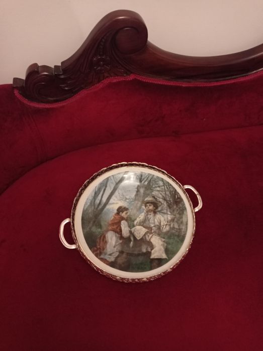 Talerz obraz porcelana Sielanka Pruszkowski Wawel