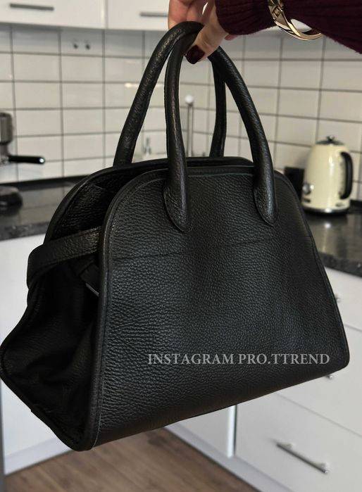 Шкіряна чорна жіноча сумка , сумка чорна шкіра