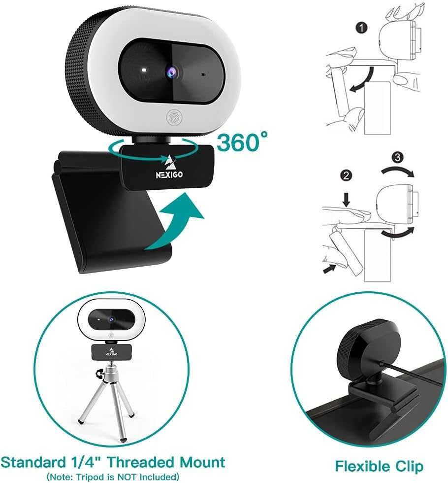 Kamera internetowa NexiGo N930E 1080 MP LED