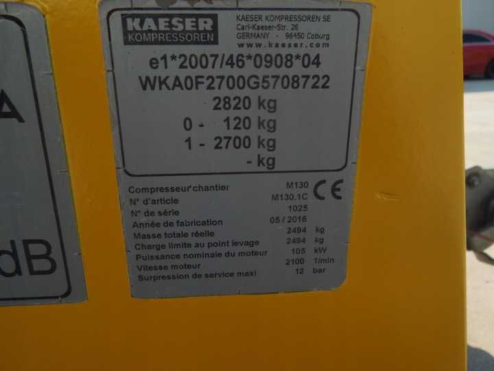 Kompresor przewoźny KAESER M130