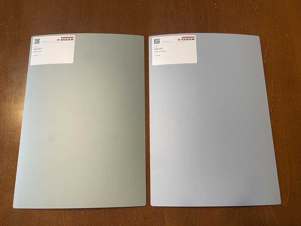 Egger próbka próbki U540 ST9 Niebieski denim