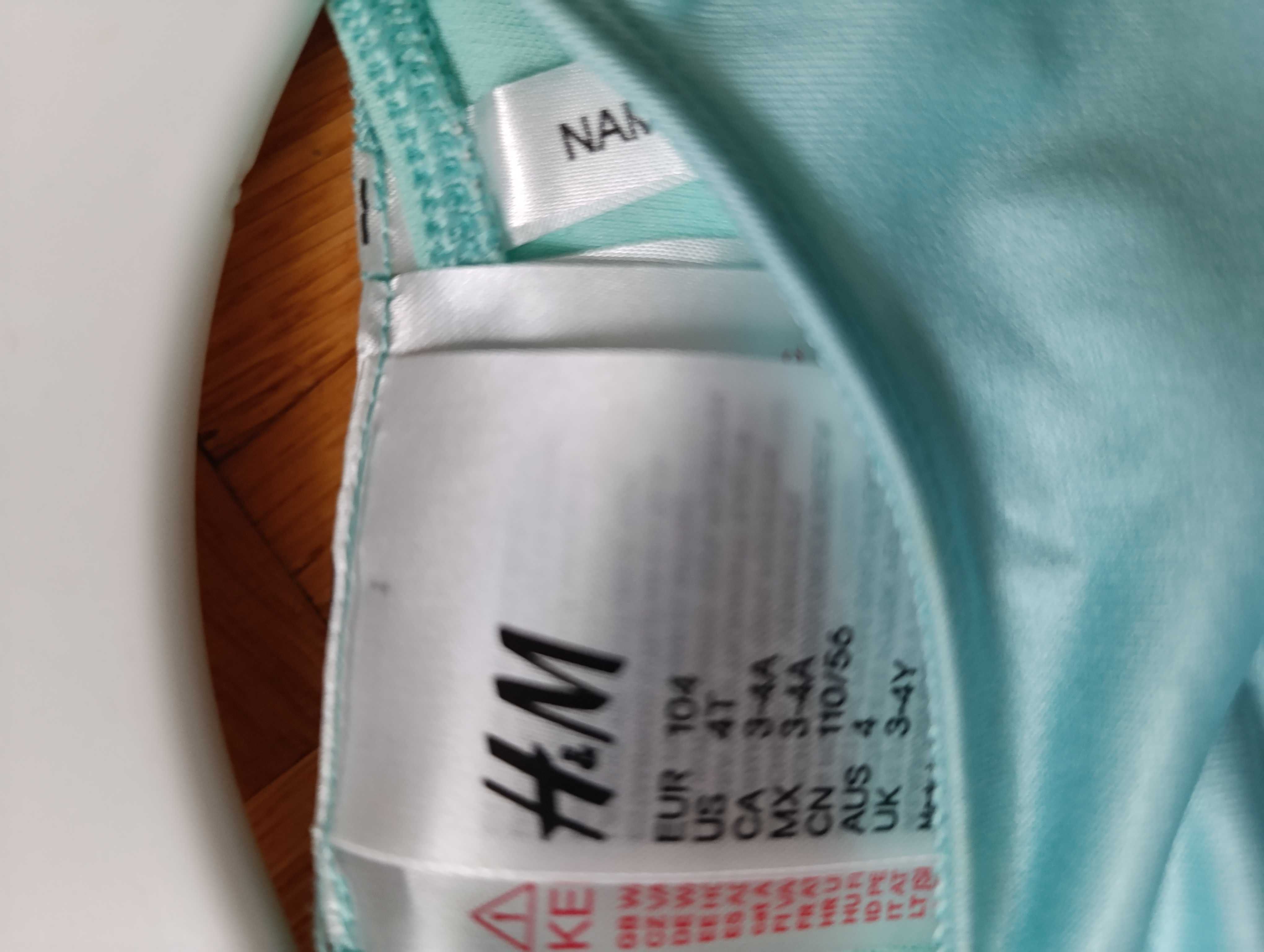 Bal karnawałowy strój przebranie PAW sukienka tiul H&M 104