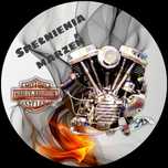 Opłatek na tort Urodziny Motor Harley Davidson Yamaha Wsk